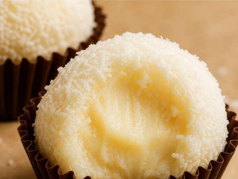 Brigadeiro Recheado com Coco
