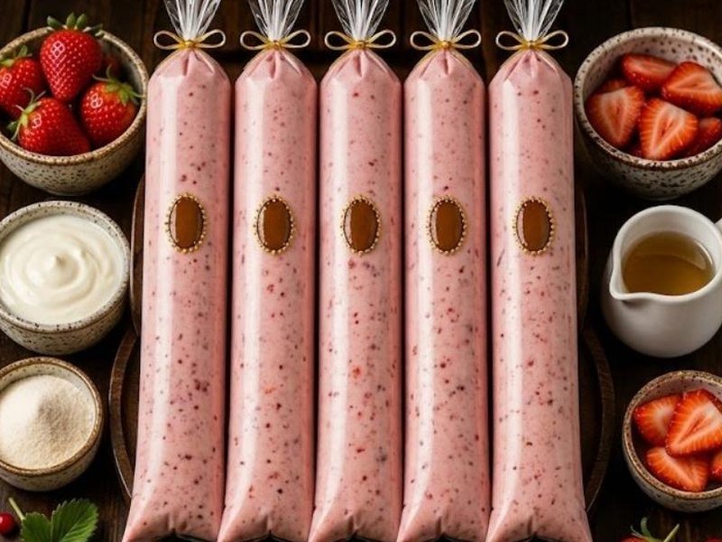Geladinho Fit de Morango
