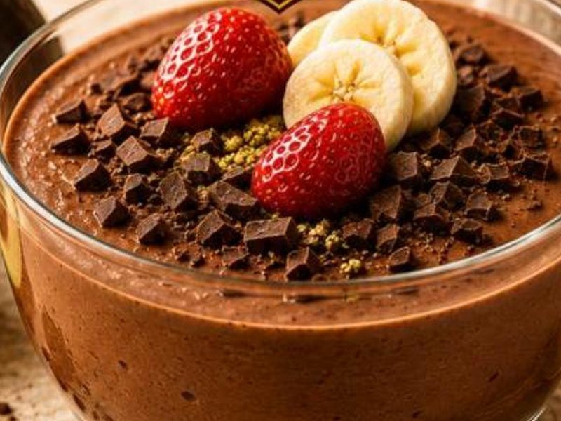 Mousse de Chocolate e Abacate